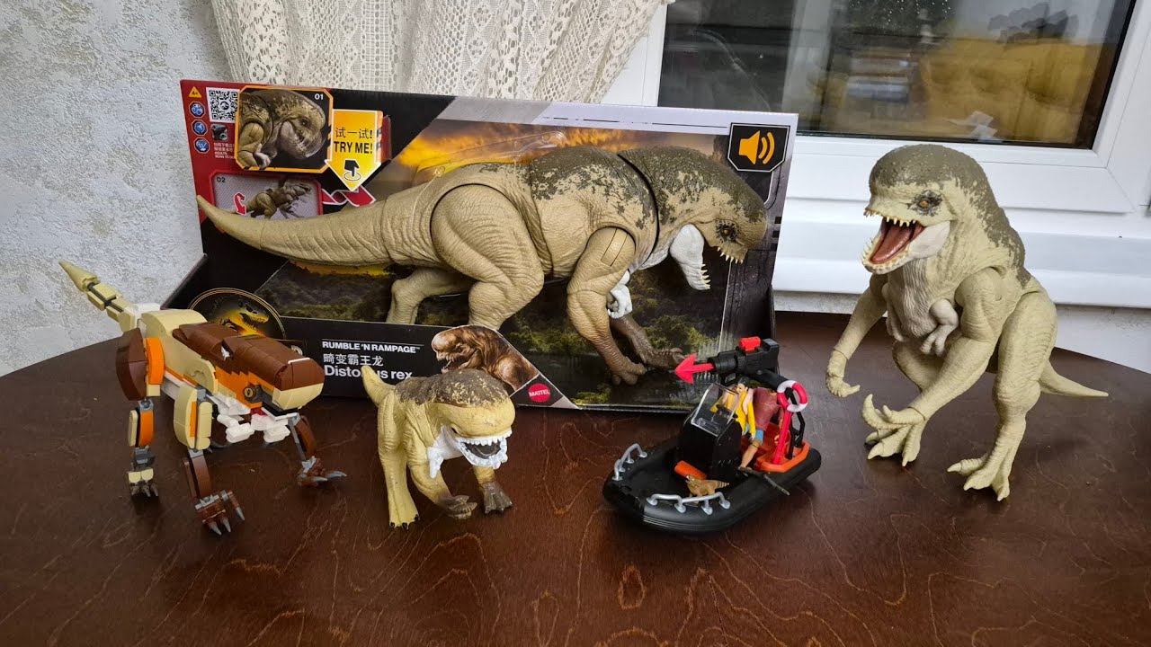 Моя коллекция Дистортусов Рекс #distortusrex #dinosaur #mattel #jurassicworld #rebith #динозавр