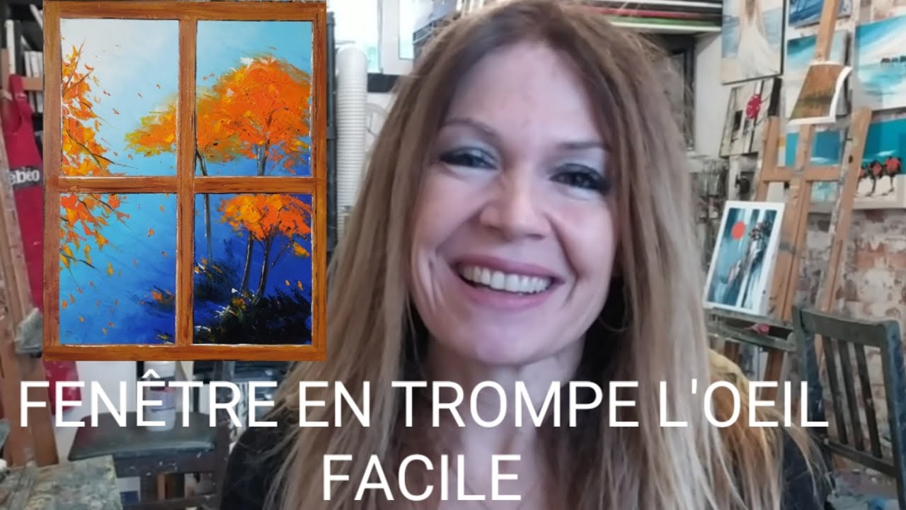 UNE FENÊTRE EN TROMPE L'OEIL FACILE par Nelly LESTRADE