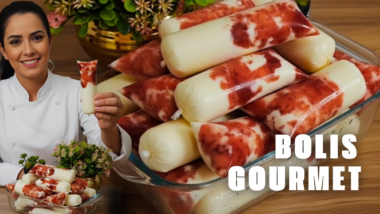 🌈 NUEVO SABOR de BOLIS GOURMET DE YOGURT CON MERMELADA 🤍 FÁCIL Y RÁPIDO 🤑