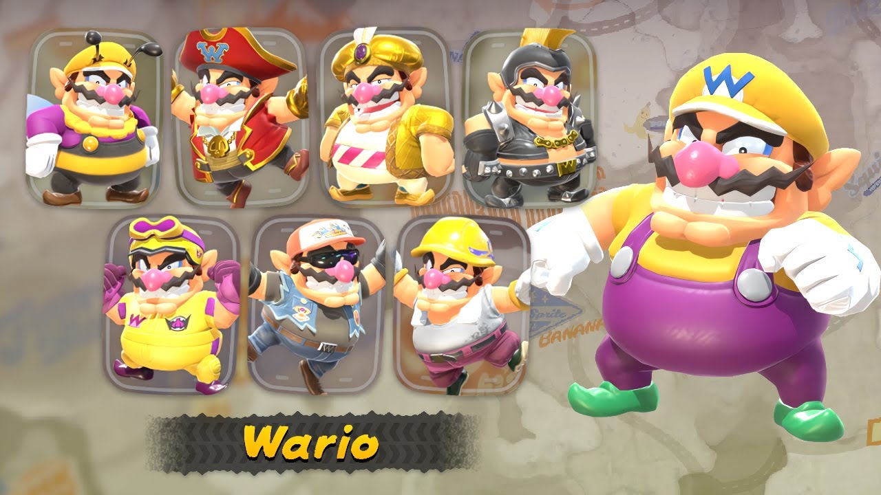 Mario Kart World - How To Unlock ALL Wario Costumes