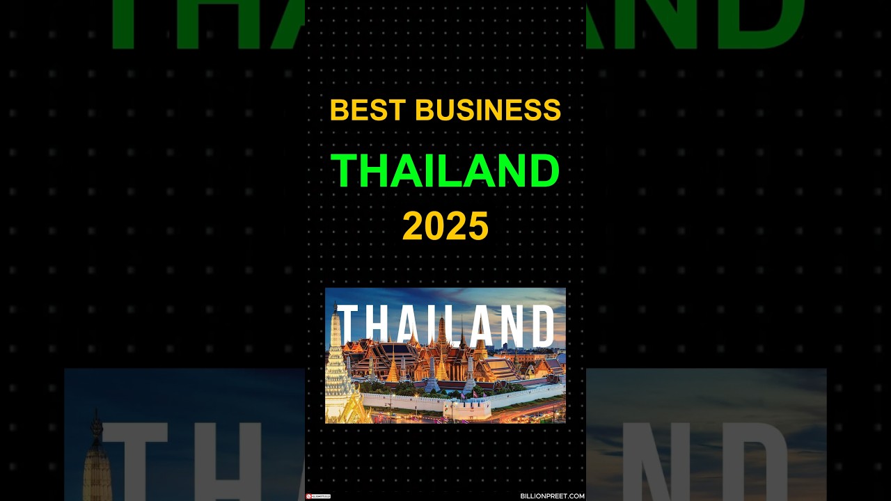 Top business opportunities to start in Thailand in 2025 #business #thailandbusiness #thailand #money