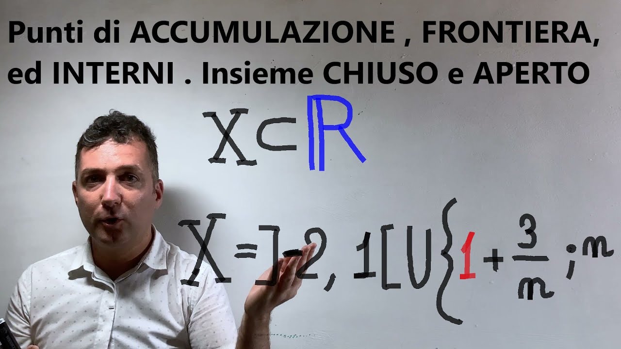 Punti di accumulazione, punti di frontiera , punti interni. Come riconoscerli ? Descrizione - esempi