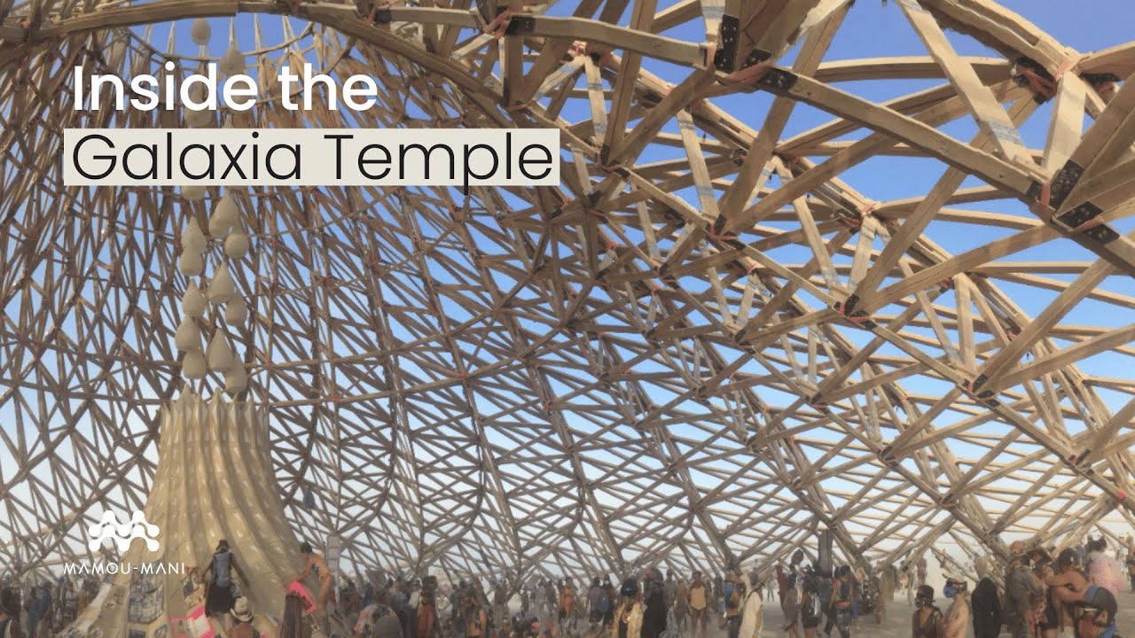 Inside the Galaxia Temple 2018 at Burning Man
