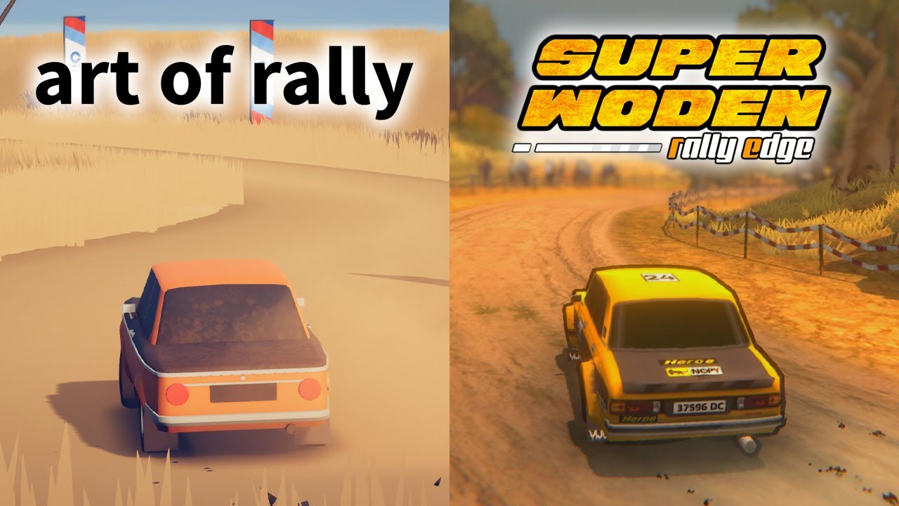 art of rally vs Super Woden: Rally Edge | Gameplay Comparison