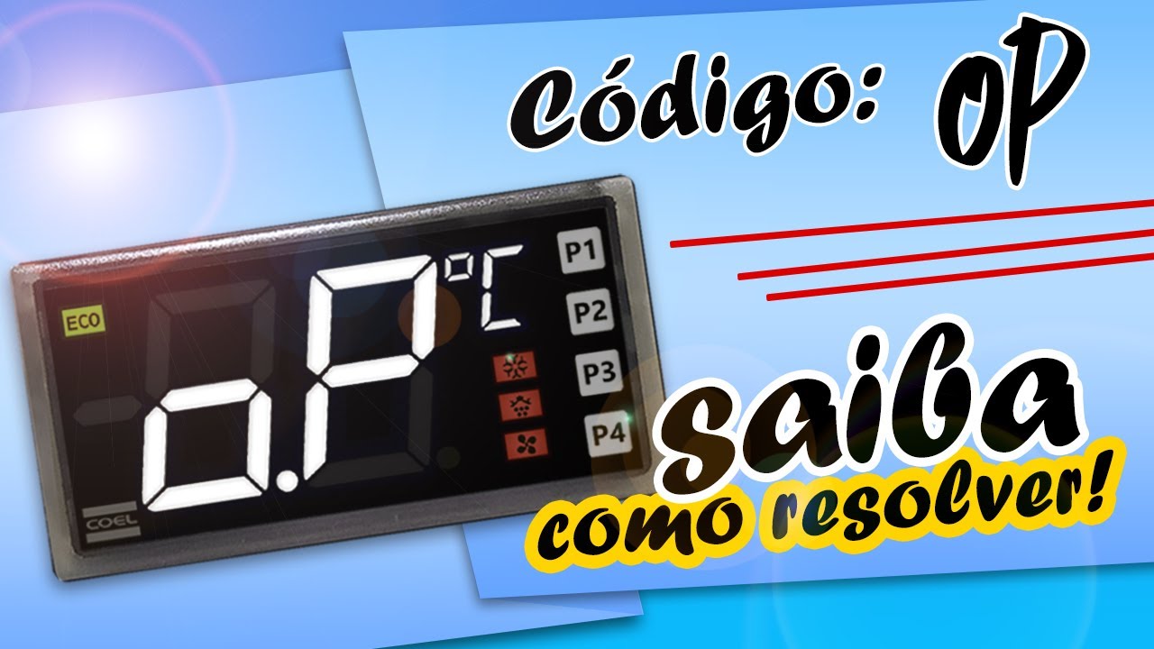 Como resolver desativar codigo de erro OP no controlador da cervejeira controlador Coel B05