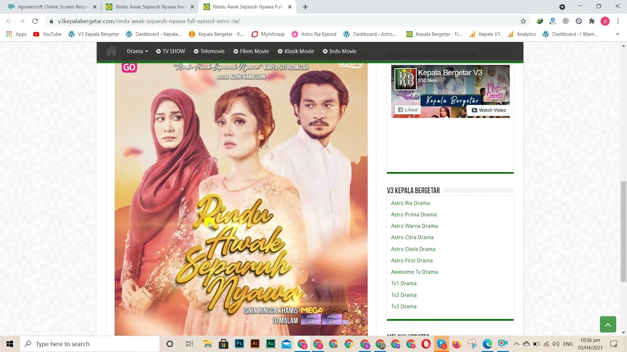 Rindu Awak Separuh Nyawa Episod Tonton Drama Kepala Bergetar