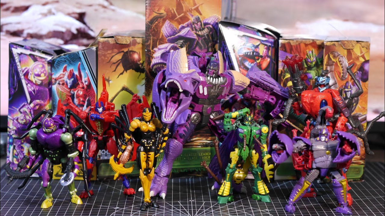 All Predacons from Transformers Beast Wars S1 - Kingdom, Legacy, Buzzworthy toy lines.