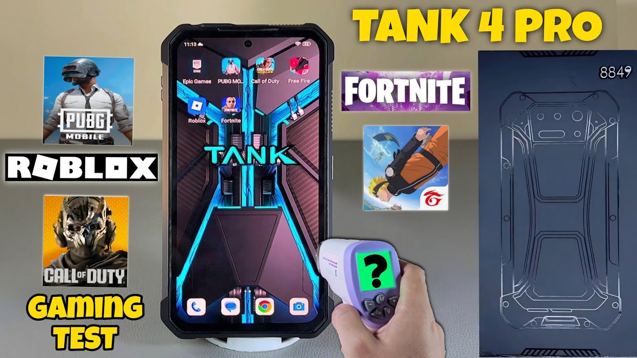 Gaming Test Del Nuevo Móvil con Proyector Tank 4 PRO 🎮🥵