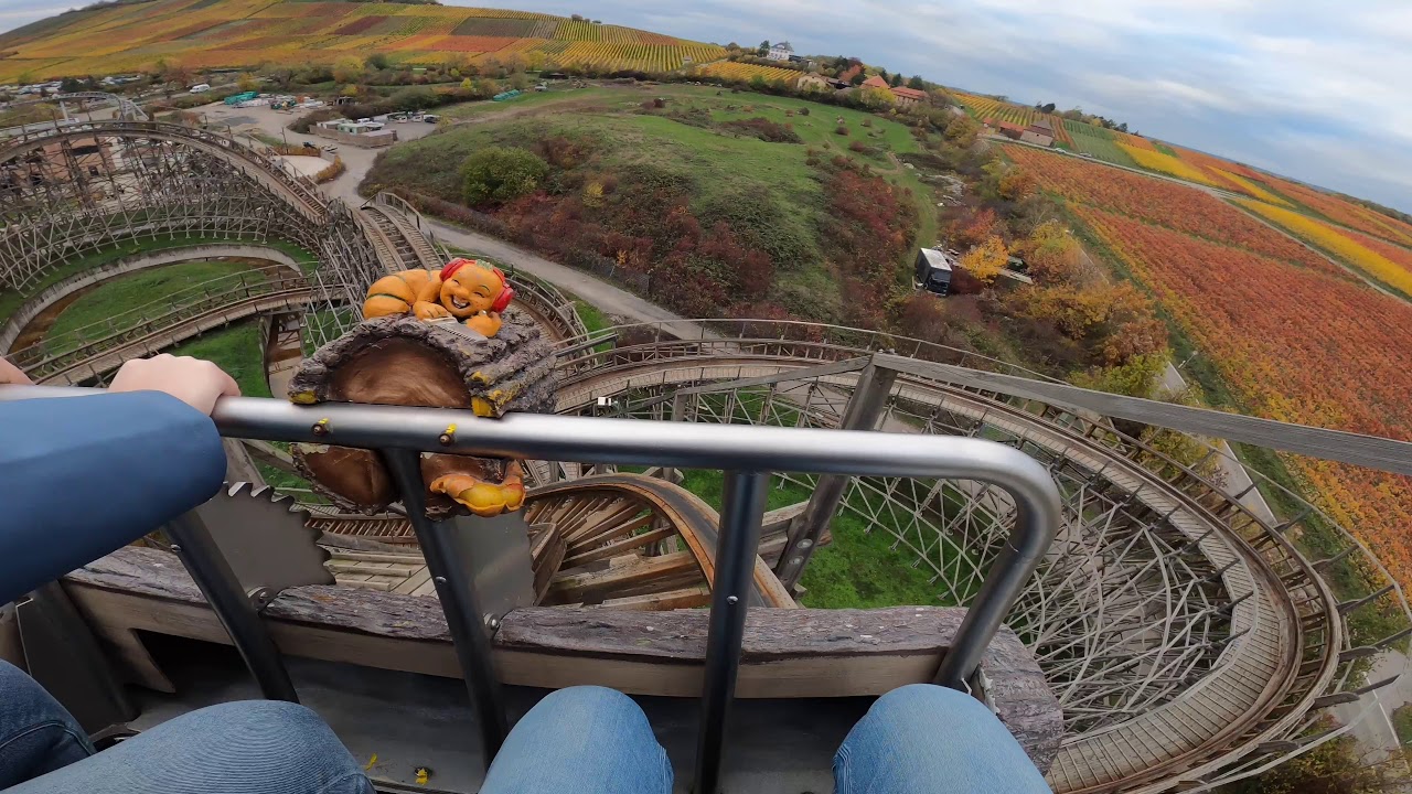 Mammut - Onride Front Seat [4K] @ Erlebnispark Tripsdrill