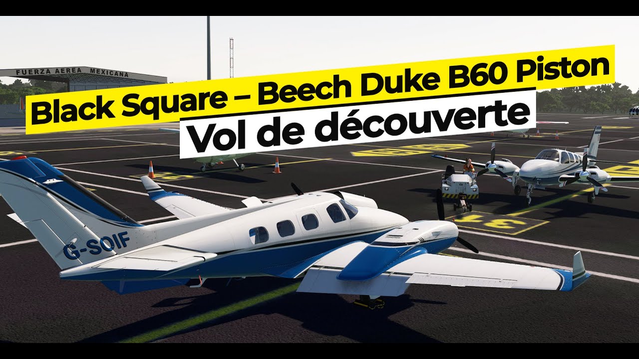 Black Square – Beech Duke B60 Piston - vol de découverte