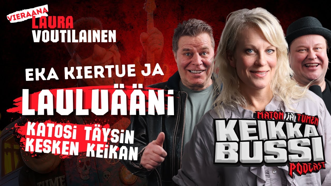 Laura Voutilainen ja keikka -15 asteessa, keikkabussi j&auml;&auml;ss&auml; ja kesken keikan &auml;&auml;ni pelkk&auml;&auml; pihin&auml;&auml;