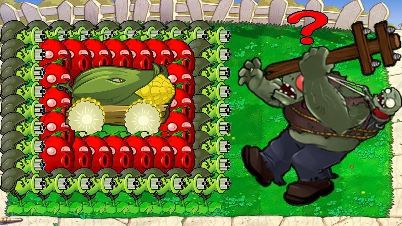 99 Gatling Pea Cob Cannon vs Zomboss - Plants vs Zombies | PvZ zombies