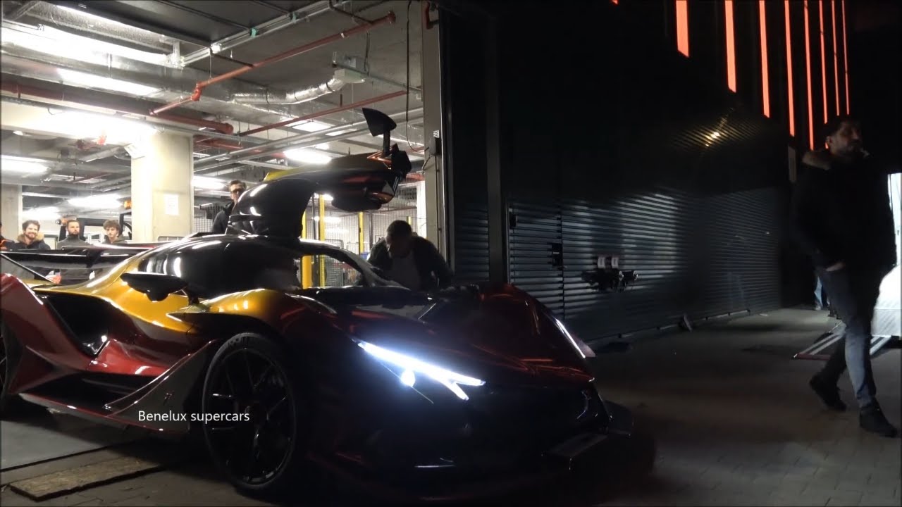 Super and Hypercars leaving Interclassics Maastricht *Apollo ie,Jesko,Huayra and more*