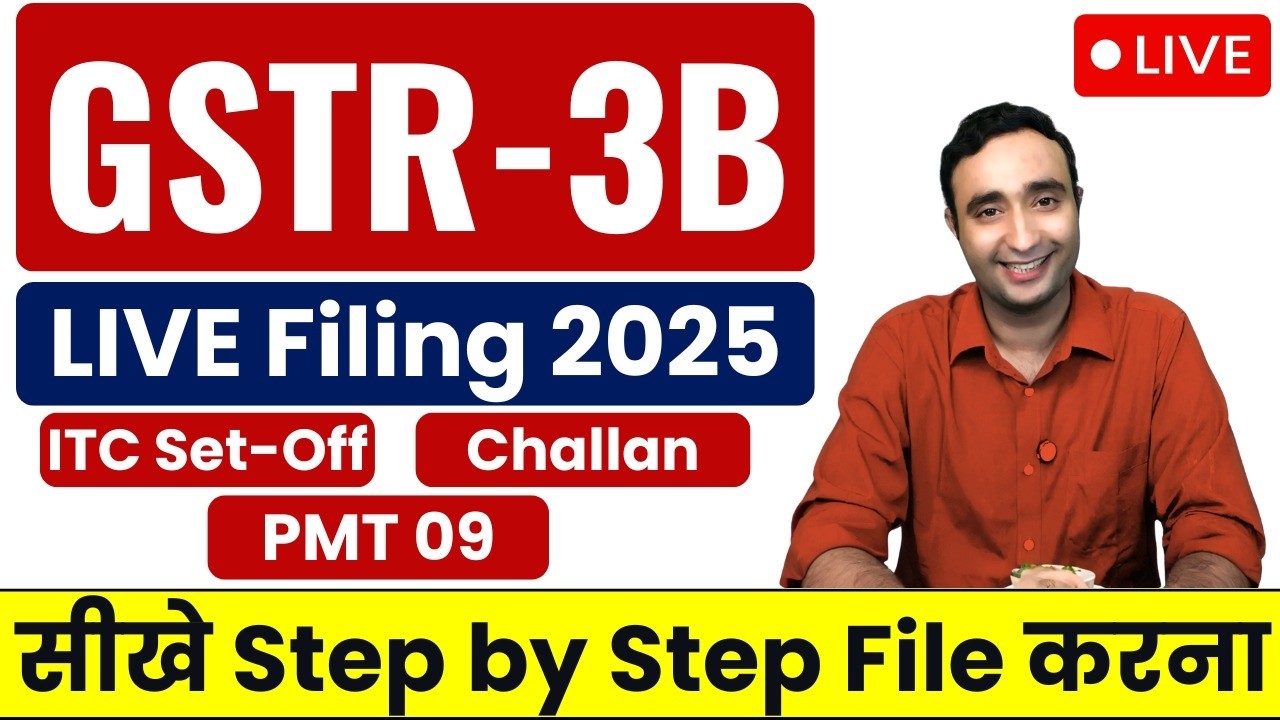 GSTR 3B Filling 2025 | Live Filling in Hindi | GST Return Filling | GST Tutorial