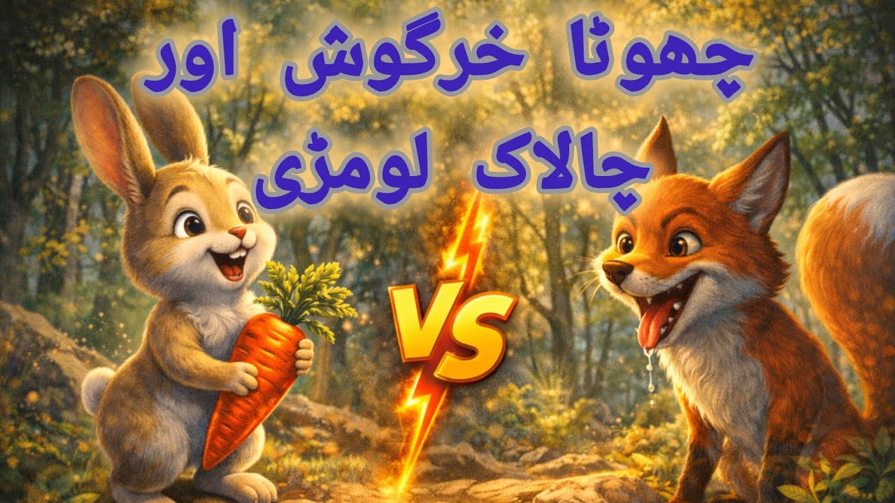 چھوٹا خرگوش اور چالاک لومڑی | بچوں کی دلچسپ اور سبق آموز کہانی | Urdu Moral Story for Kids