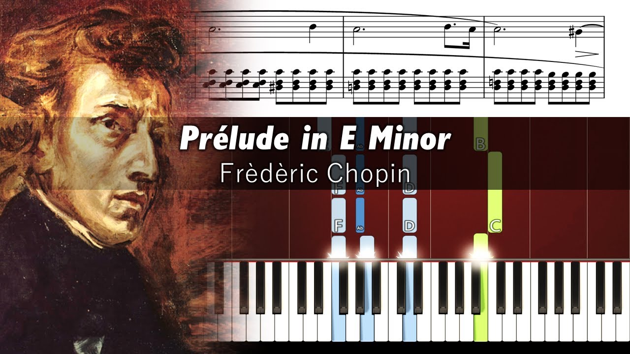 Chopin - Prélude in E Minor - Piano Tutorial with Sheet Music