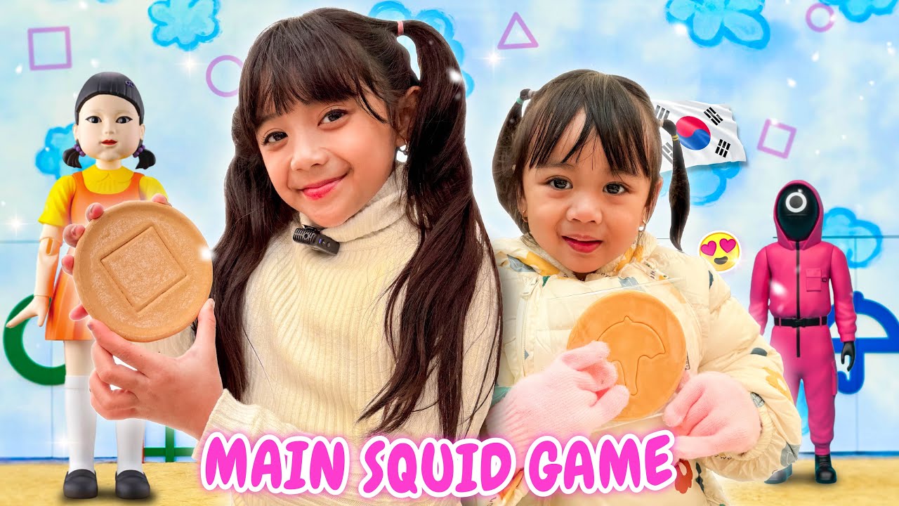 SAMANTHA CHALLENGE PERMEN DALGONA VIRAL FILM SQUID GAME LIBURAN MUSIM SALJU DI KOREA 😍