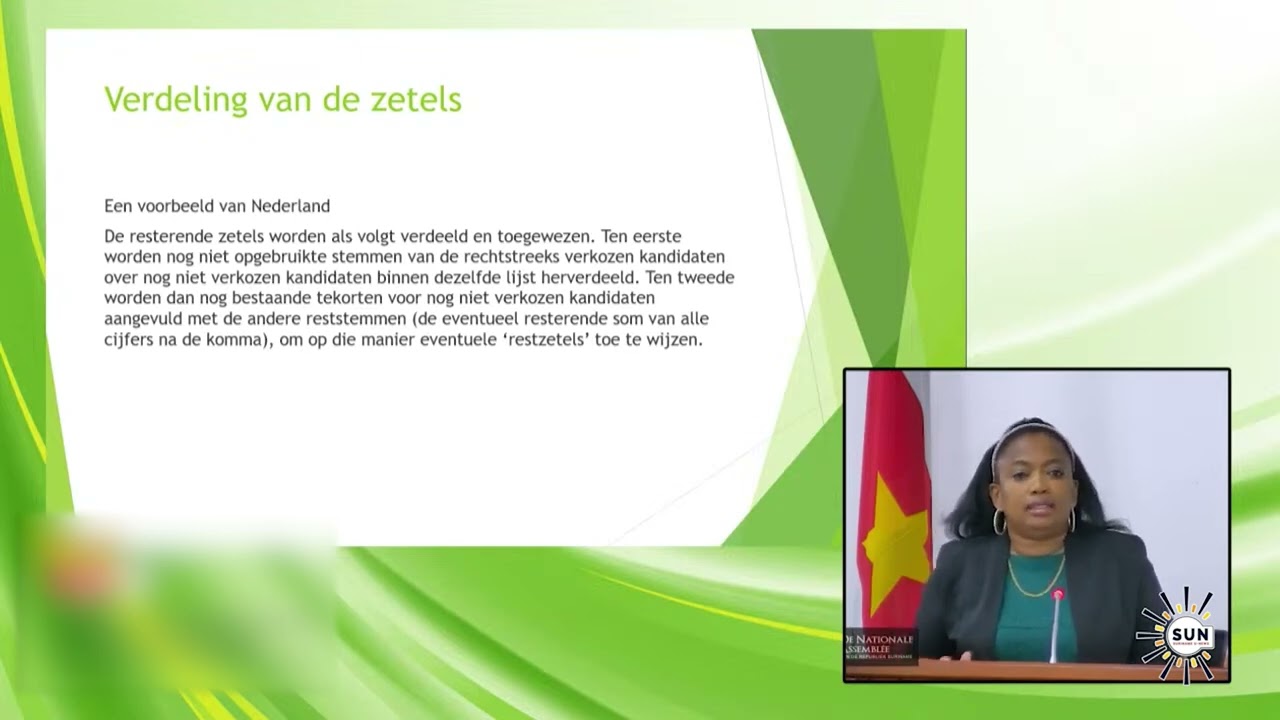 Parlementariërs willen meer weten over zetelverdeling binnen een partij I SUN WEB TV I