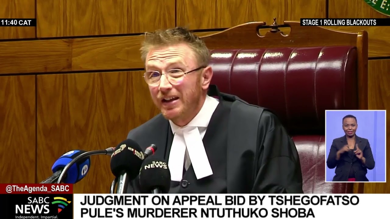 Tshegofatso Pule I Court denies Ntuthuko Shoba's bid to appeal conviction and sentence