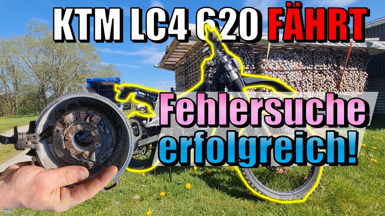 200€ und die KTM hat wieder Zündfunken! | Stator und Rotor defekt bei der ENDURO / supermoto lc4 620