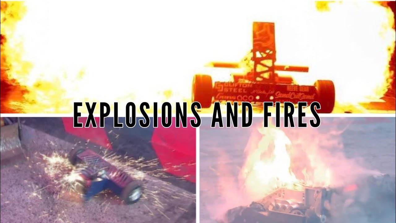 Explosions and Fires in BattleBots & Robot Wars!