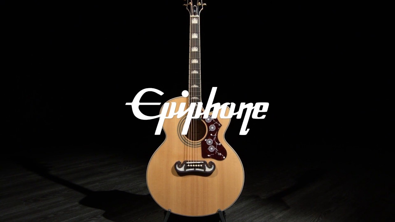 Epiphone EJ-200CE Electro Acoustic, Natural | Gear4music demo
