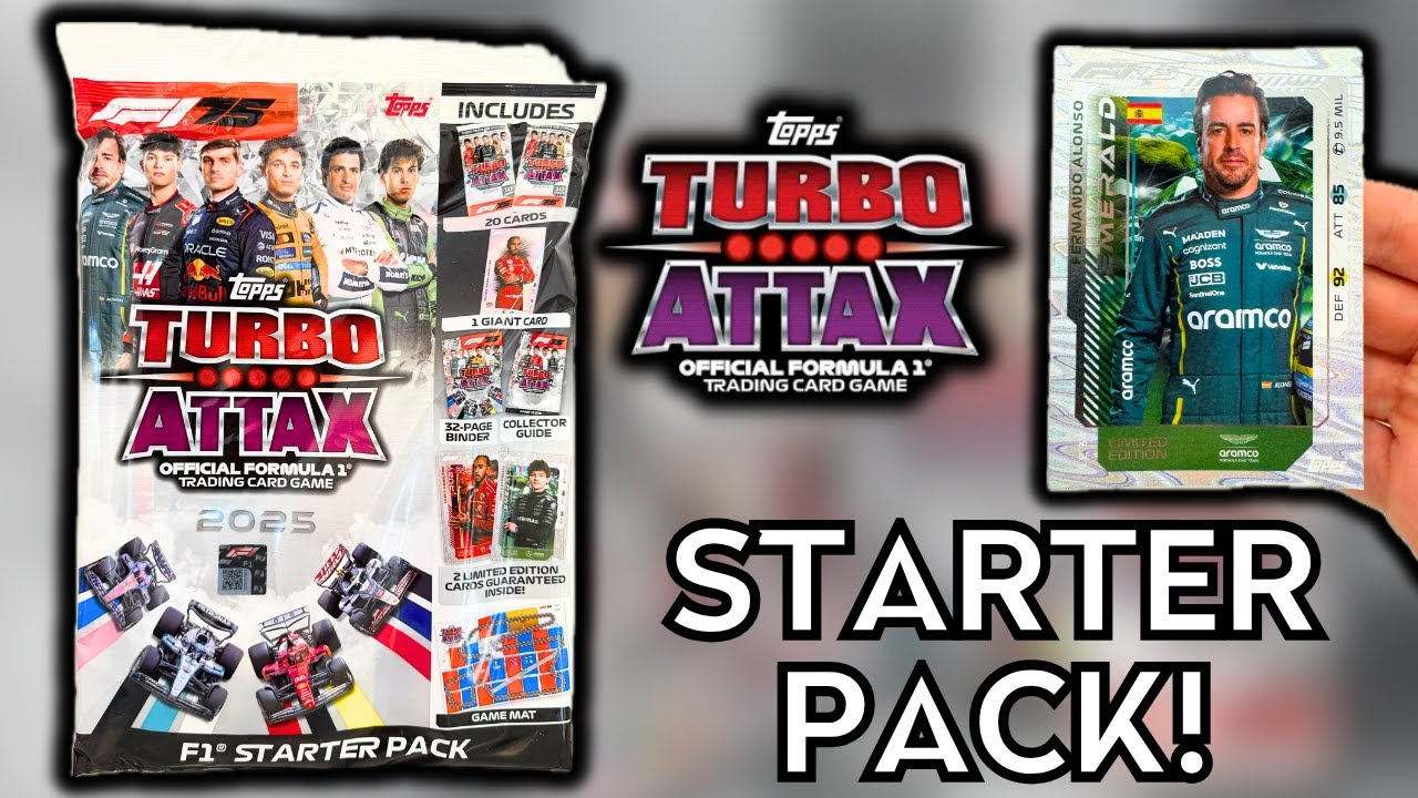 STARTER PACK OPENING! | TOPPS F1 TURBO ATTAX 2025 | HAMILTON, ALONSO & ANTONELLI LIMITED EDITIONS!