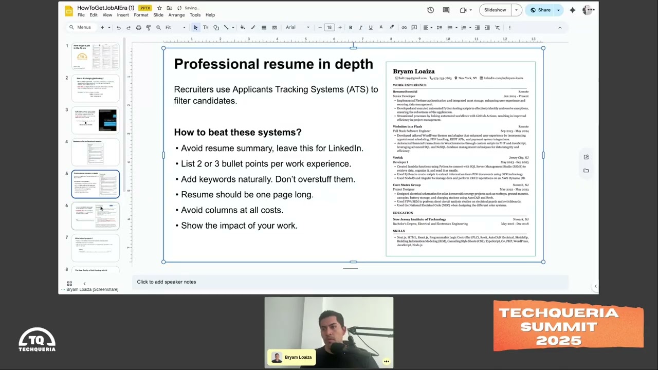 How to get a job in the AI era - Techqueria Summit 2025