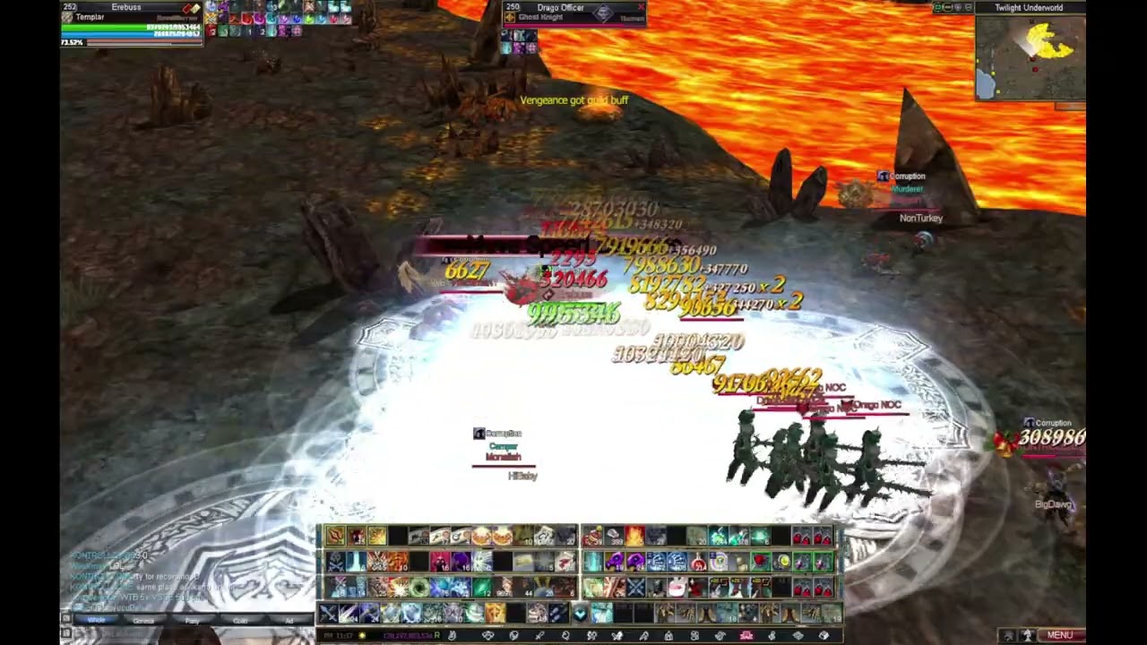 Rappelz Templar Erebuss vs Corrupiton's (1v5) x2 DEs x2 Slayer 1x Templar Ep.1