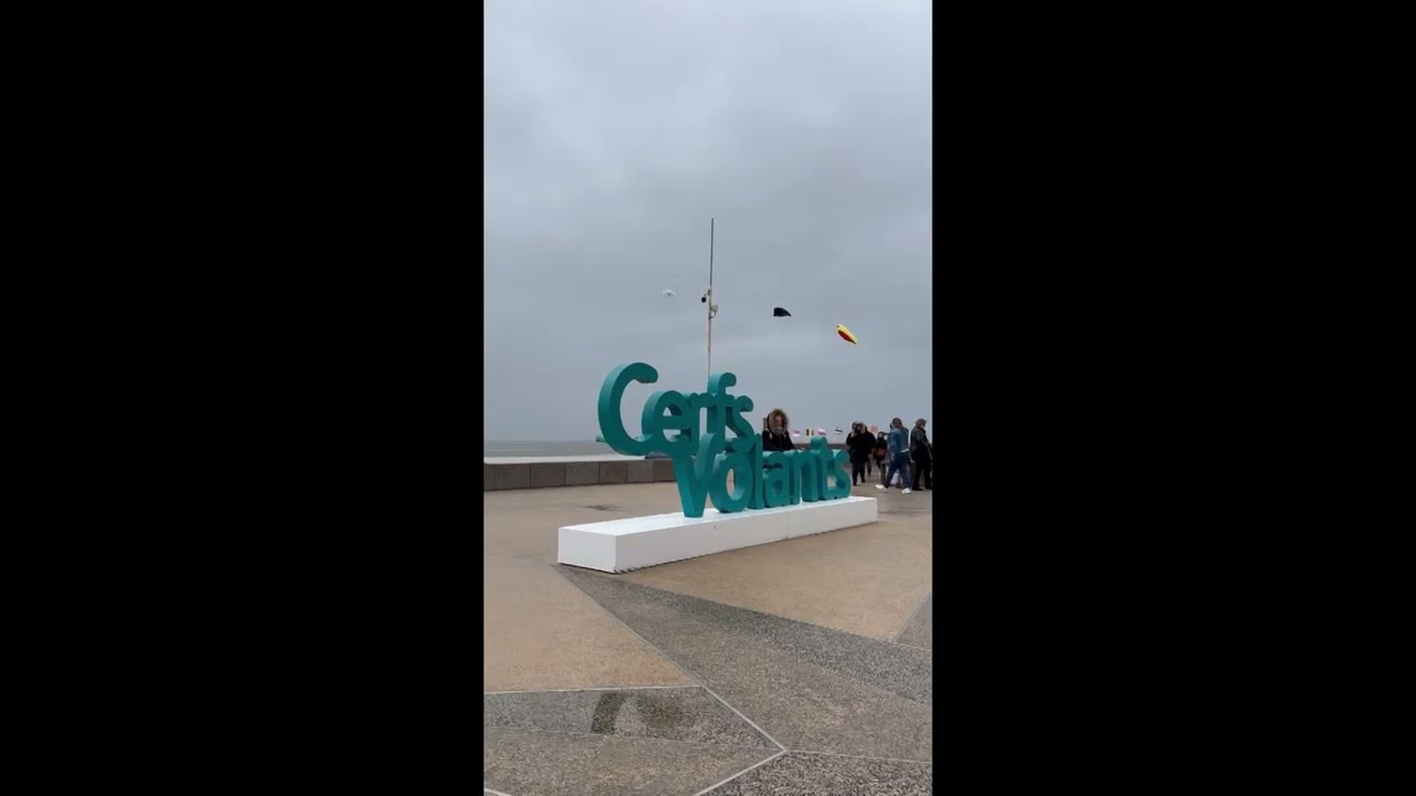 Vents forts sur le Festival des Cerf volants &agrave; Berck sur Mer - Avril 2024