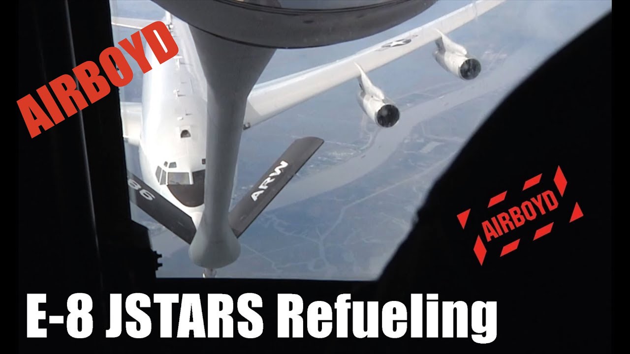 The Rare E-8 JSTARS Aerial Refueling