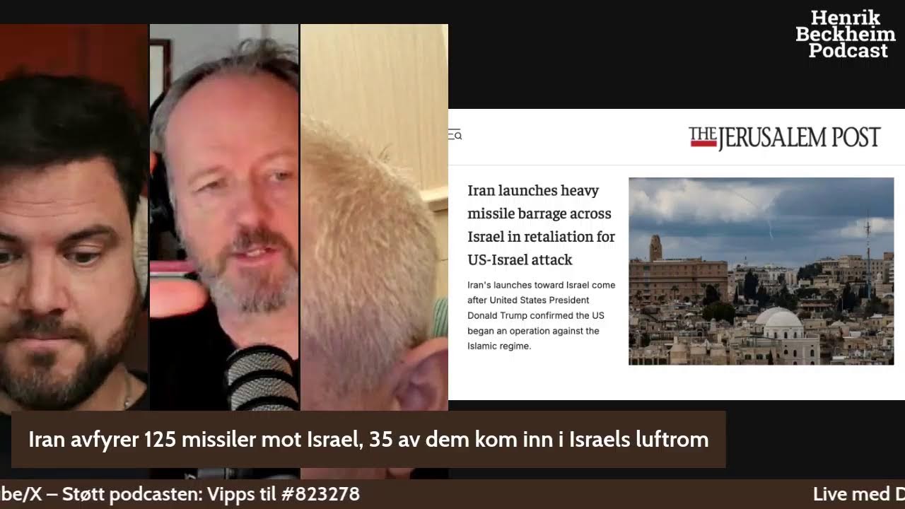 Israel og USA angriper Iran i operasjon Lion's Roar