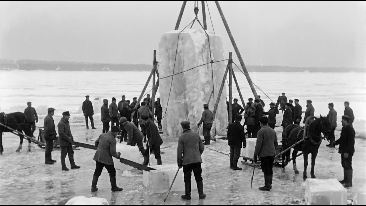 LIFE BEFORE REFRIGERATORS: How Ice Was Cut, Moved, and Stored Before Modern Cooling