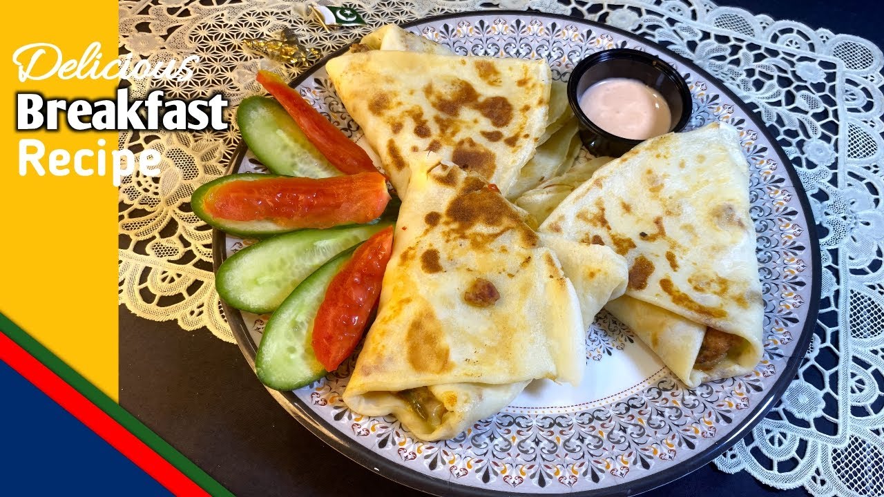 Breakfast Recipe | Chicken Fajita Chapati Recipe | Food And Art with Pakistan #breakfast #fajita