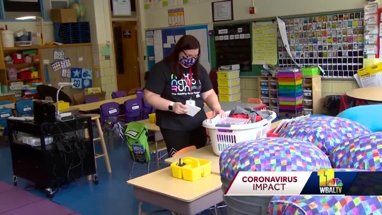 Some Pot Spring ES teachers returned to classrooms for lessons