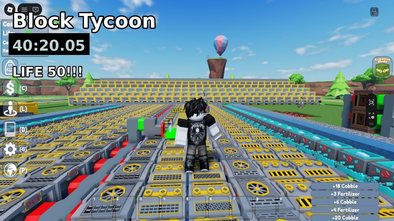 Block Tycoon Life 52 speedrun No cut no edit