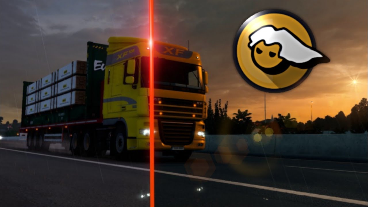 ETS2 Reshade vs. no Reshade