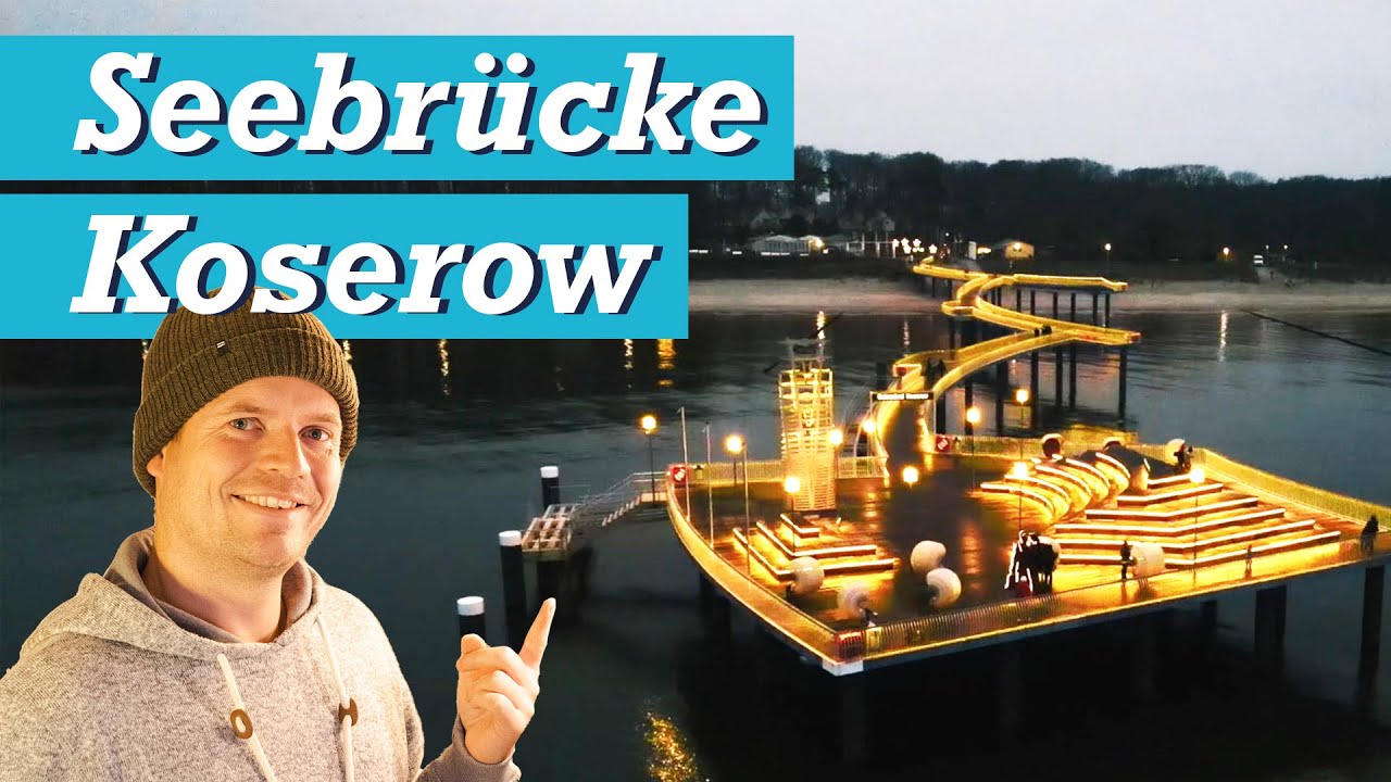 Koserow - Sch&ouml;nste Seebr&uuml;cke an der Ostsee? Weihnachtsgr&uuml;&szlig;e vom 7,4 Mio &euro; Seesteg auf Usedom