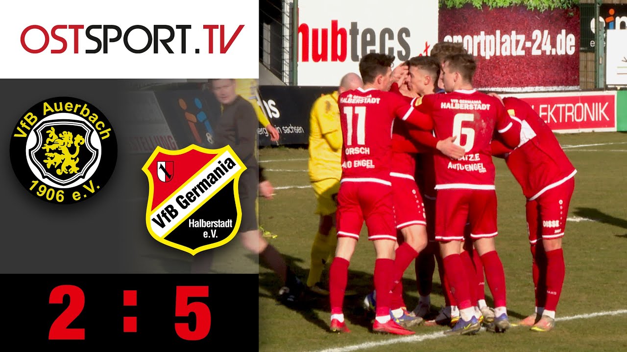 Sieben Tore! Spektakel in der zweiten Halbzeit: Auerbach - Halberstadt 2:5 | Regionalliga Nordost