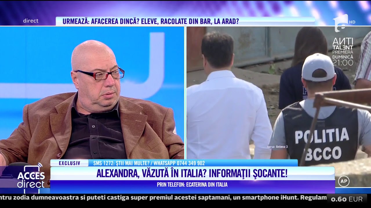 Informații noi în cazul Caracal. Alexandra Măcenașu ar fi fost văzută în Italia