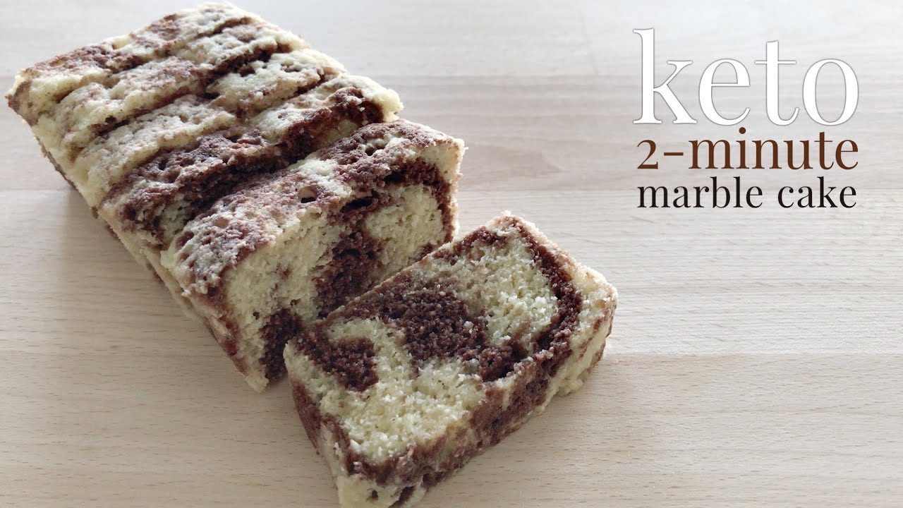 Keto 2-minute Marble Cake
