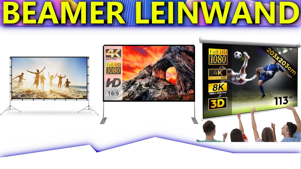 ✔ Beamer Leinwand Test 2023 | Vorstellung der Besten 3♯
