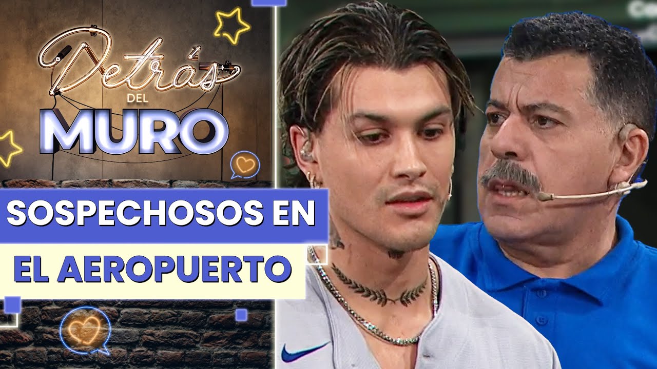 ¡CASI LO DETIENEN!😱 Nico Solabarrieta enfrentó un duro control en el aeropuerto - Detrás del Muro 🧱