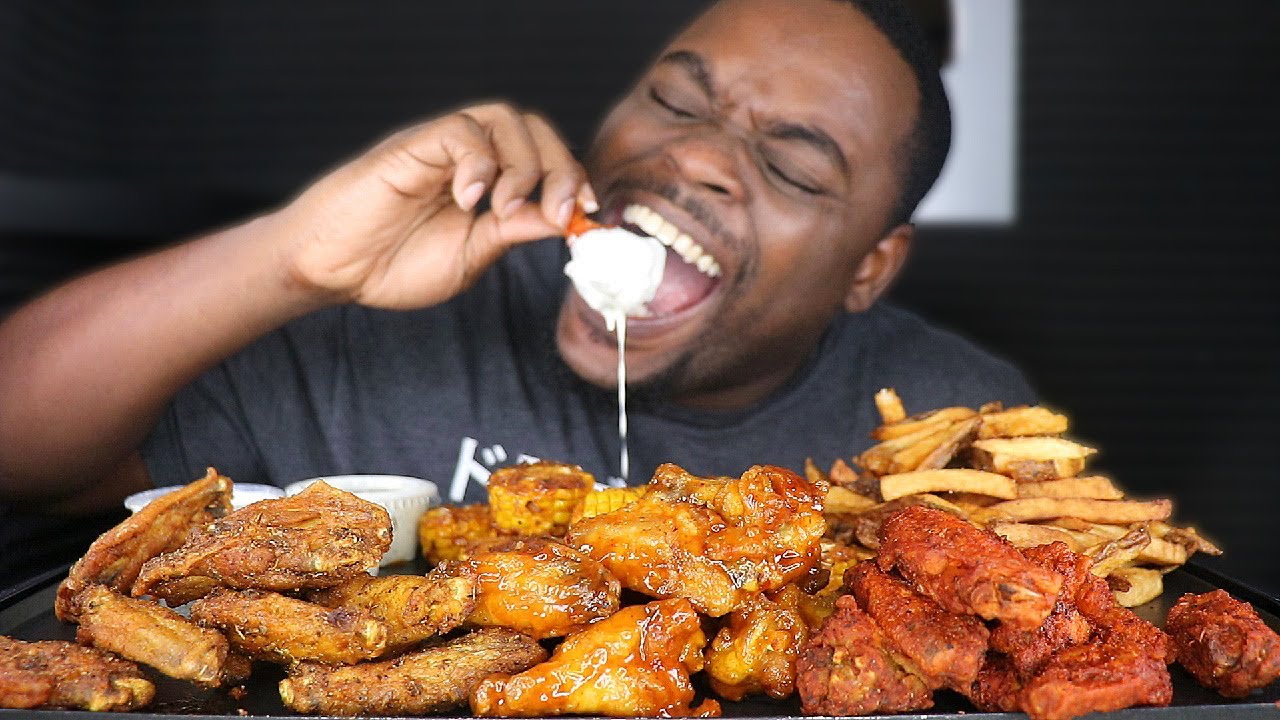 BEAST FEAST TRIES WINGSTOP MUKBANG