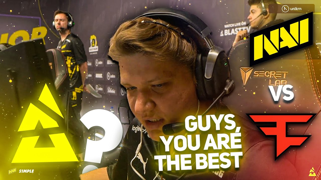 s1mple is satisfied! TeamSpeak NaVi vs FaZe - BLAST.tv Paris Major 2023 | CSGO