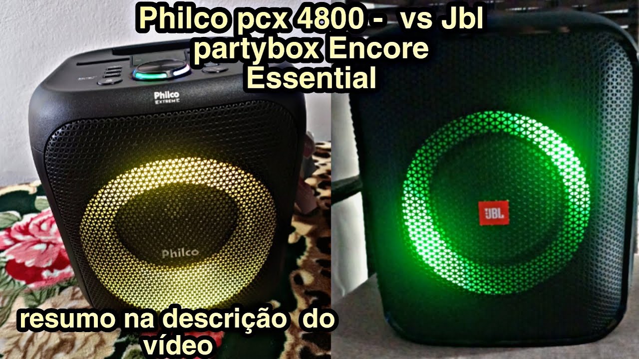 Jbl partybox encore essential vs philco pcx 4800 único duelo do YouTube #jbl #philco assista at