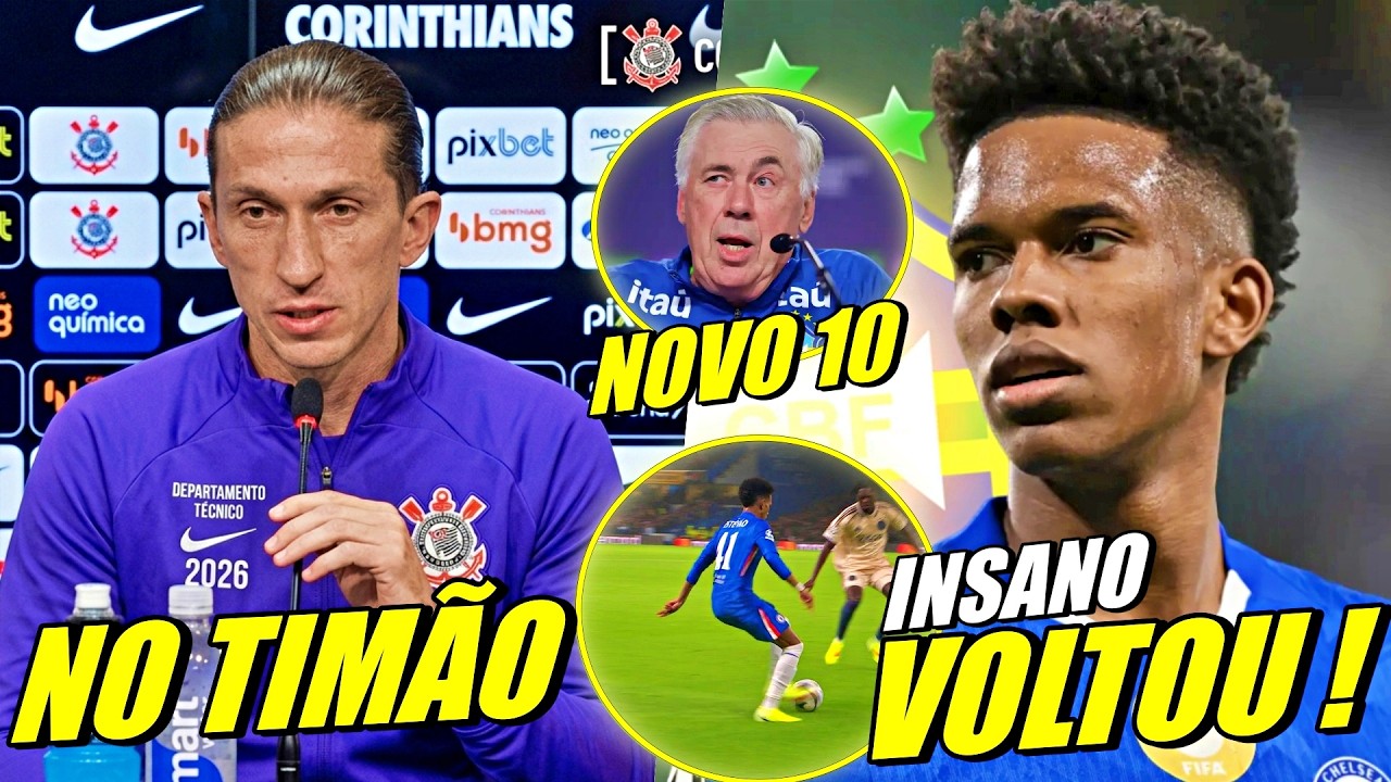 7 GOLS ! ESTEV&Atilde;O NOVO 10 DA SELE&Ccedil;&Atilde;O ! FILIPE LUIS NO CORINTHIANS E MAIS