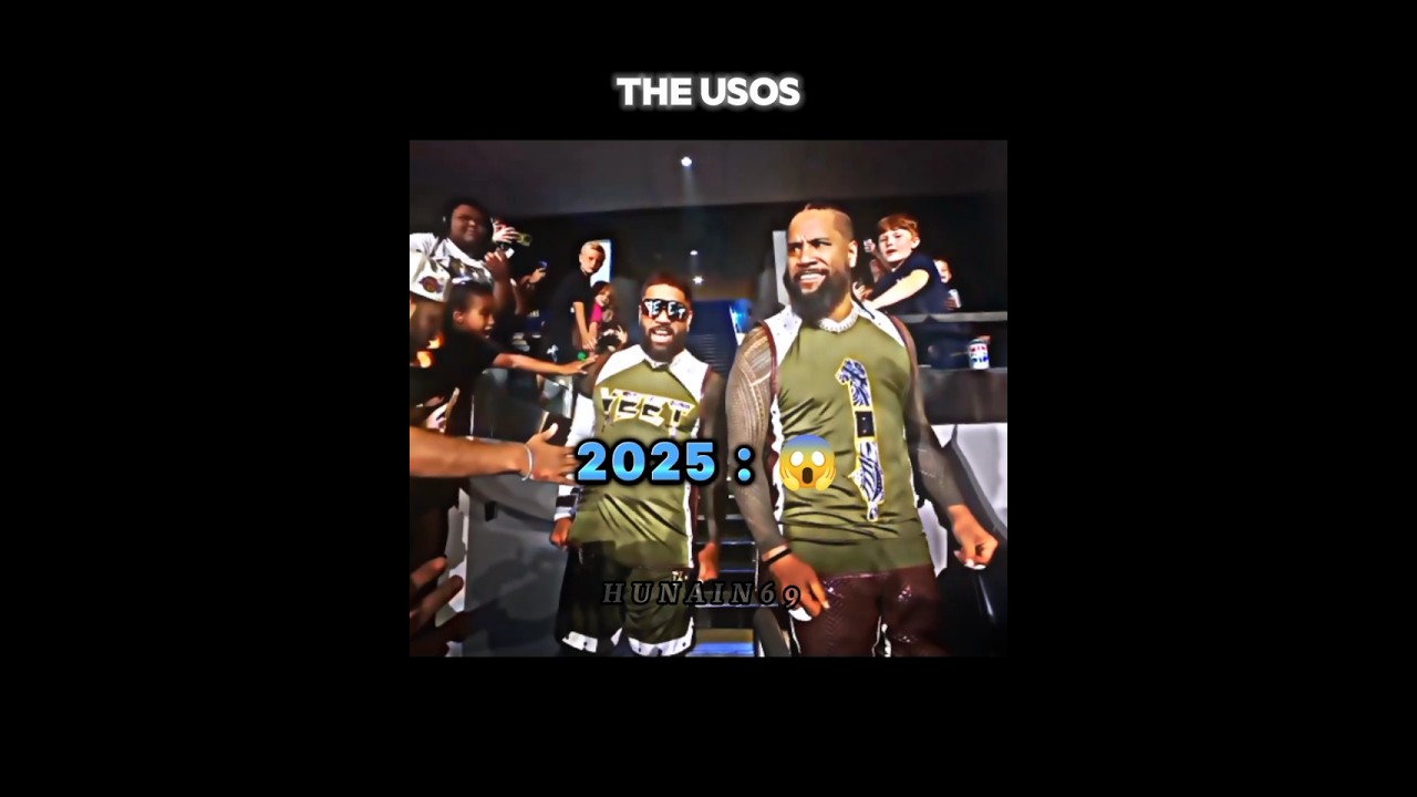 ウーソズの入場 2011 vs 2025 😱 当時 vs 今 #wweshorts #theusos #jeyuso #wrestlepalooza