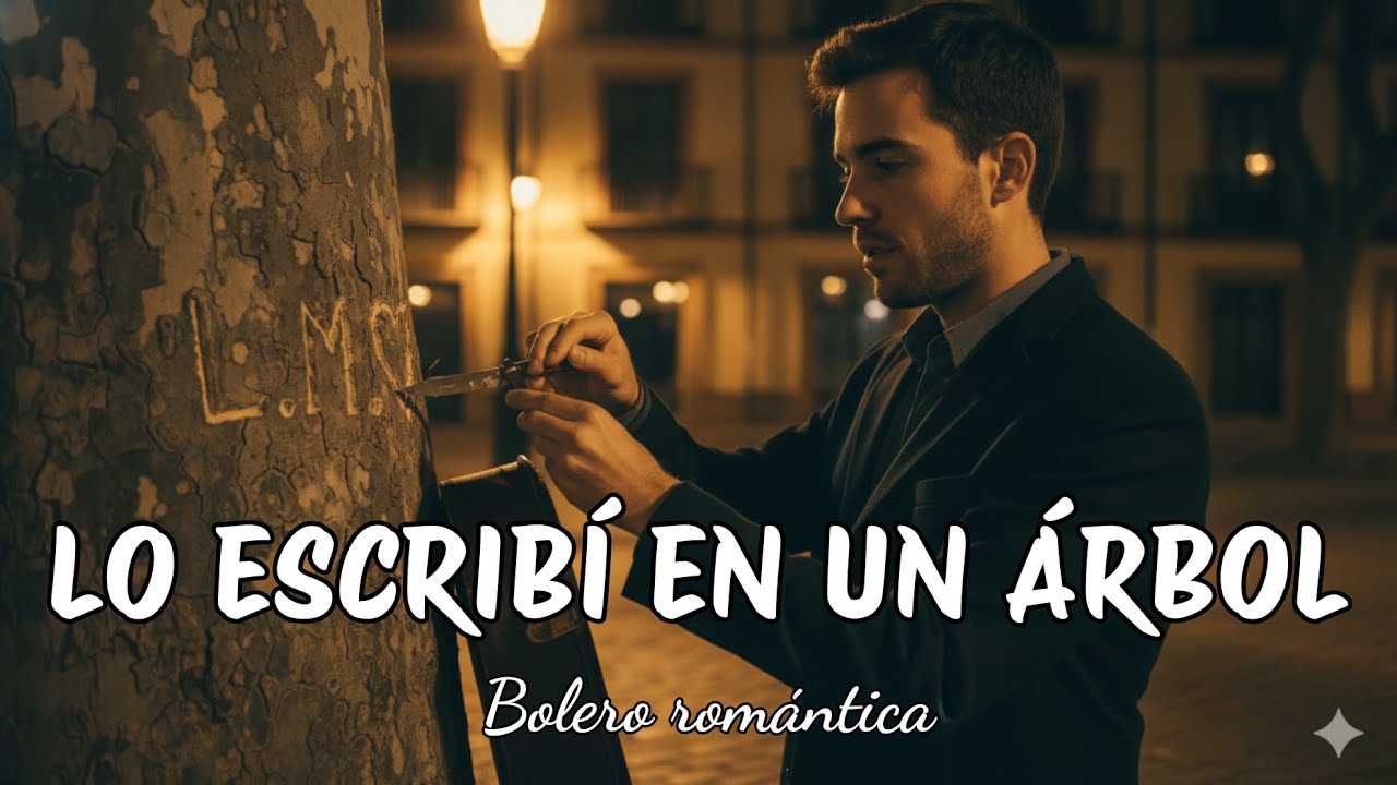 LO ESCRIBÍ EN UN ÁRBOL 🌧️ | Bolero Romántico (Voz Masculina) | Amor Imposible & Reencuentro #bolero