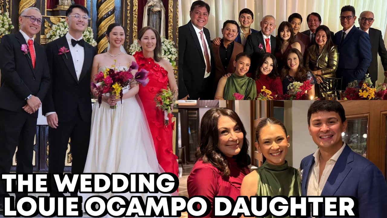STAR STUDDED WEDDING Of Louie Ocampo Daughter Dumalo sina Sharon Cuneta Sarah G Matteo Guidicelli